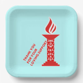 Vielen Dank, Mama und Vater für Ihre liebenswerte  Pappteller