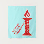 Vielen Dank, Mama und Vater für Ihre liebenswerte Wandteppich (Vorderseite)