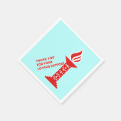 Vielen Dank, Mama und Vater für Ihre Unterstützung Serviette (Ecke)