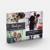 Vielen Dank, Mama und Vater Hochzeitsfotokopie Fotoblock (Links)