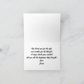 Vielen Dank Mann Golf Birthday Dankeskarte (Innenseite)