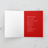 Vielen Dank, Mann Grußkarten Dankeskarte (Innenseite)