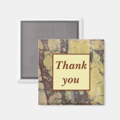 Vielen Dank Marbled Agate Gemstone Wertschätzung Magnet (Vorderseite/Rückseite)