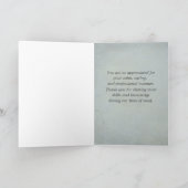 Vielen Dank Mediziner Arzt Gesundheitswesen Karte (Innenseite)