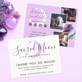 Vielen Dank metaphysischer Mond Minimalistisch 4-F Postkarte