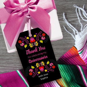 Vielen Dank, Mexikanisches Fiesta Party Black Quin Geschenkanhänger