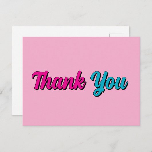 Vielen Dank Minimalistisch Berufliches modernes El Postkarte (Vorne/Hinten)