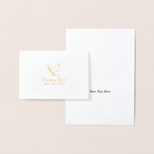 Vielen Dank Minimalistisch Farmhouse Hen Logo Luxu Folienkarte