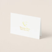 Vielen Dank Minimalistisch Farmhouse Hen Logo Luxu Folienkarte (Vorderseite)