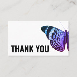 Vielen Dank minimalistischer Schmetterling moderne Visitenkarte