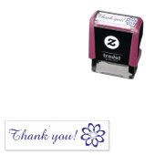 Vielen Dank mit Blume Permastempel (Beispiel)