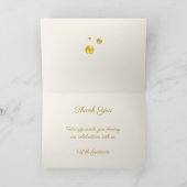 Vielen Dank mit Gold Dots Dankeskarte (Innenseite)