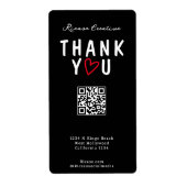 Vielen Dank mit Liebe Herz und QR Code (Vorne)