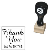 Vielen Dank mit Namen, einfach Gummistempel (Stempel)