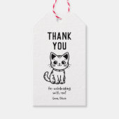 Vielen Dank mit niedlichen Farben. Geschenkanhänger (Vorderseite)