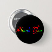 Vielen Dank mit Red Hearts Button (Vorne & Hinten)