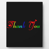 Vielen Dank mit Red Hearts Fotoplatte (Vorderseite)