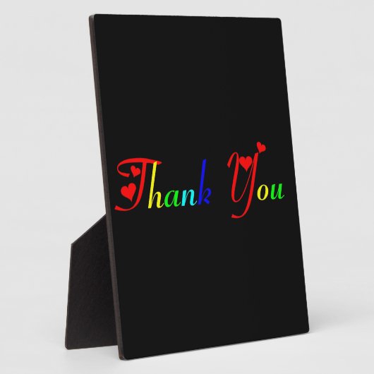 Vielen Dank mit Red Hearts Fotoplatte (Seite)