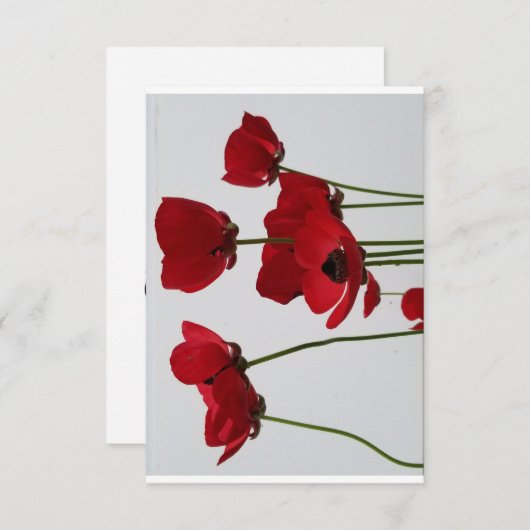 Vielen Dank mit roten Pappi Dankeskarte (Vorne/Hinten)