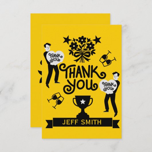 Vielen Dank Mitteilungskarte (Vorne/Hinten)