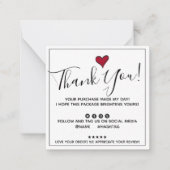 Vielen Dank Mitteilungskarte (Vorderseite)