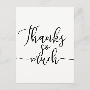 Vielen Dank Modern Script Type Postkarte