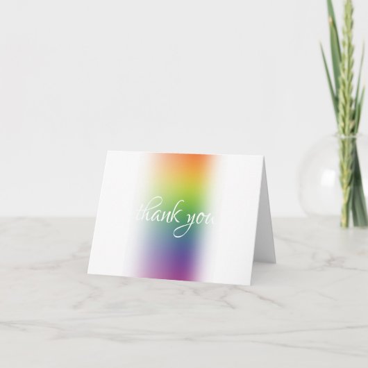 Vielen Dank, moderne Abstrakte Farbgebung Dankeskarte (Vorderseite)