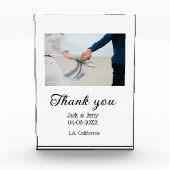 Vielen Dank, moderne einfache Hochzeitsnahrung Fotoblock (Vorderseite)