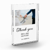 Vielen Dank, moderne einfache Hochzeitsnahrung Fotoblock (Links)