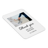 Vielen Dank, moderne einfache Hochzeitsnahrung Magnet (Rechte Seite)