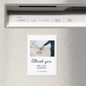 Vielen Dank, moderne einfache Hochzeitsnahrung Magnet (In Situ (Geschirrspüler))