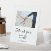 Vielen Dank, moderne einfache Hochzeitsnahrung Sockelschild (In SItu)