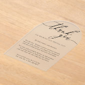 Vielen Dank Moderne Hochzeit Acryleinladungen (Ablage )