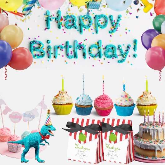 Vielen Dank Moderne rote weiße Streifen Grüner Apf Geschenkschachtel