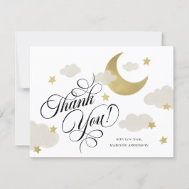 Vielen Dank, Moon Stars Cloud Baby Dusche Dankeskarte