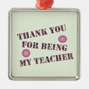 Vielen Dank Mosaic Holiday Teacher Wertschätzung Ornament Aus Metall