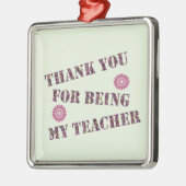 Vielen Dank Mosaic Holiday Teacher Wertschätzung Ornament Aus Metall (Links)