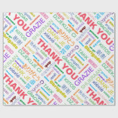 Vielen Dank Multicolor Multilingual Geschenkpapier (Flach)