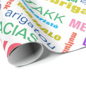 Vielen Dank Multicolor Multilingual Geschenkpapier (Rolleneckpunkt)