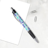 Vielen Dank Multilingual Word Cloud Blue Kugelschreiber