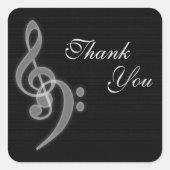 Vielen Dank - Music Square Stickers (Vorderseite)