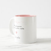 Vielen Dank Musik Lehrer Wertschätzung Einfaches H Zweifarbige Tasse (Vorderseite Links)