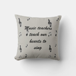 Vielen Dank Musik Lehrer Wertschätzung Klasse Gesc Kissen