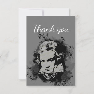 Vielen Dank, Musiker Beethoven Piano Dankeskarte