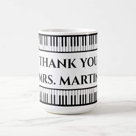 Vielen Dank, Musiklehrer Kaffeetasse (Mittel)