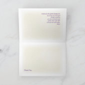 Vielen Dank (nach dem Verlust einer geliebten Pers Dankeskarte (Innenseite)