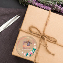 Vielen Dank Nähmaschine Blumenkleber