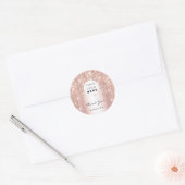 Vielen Dank Name 16. Bridal Rose Rose Logo QR Code Runder Aufkleber (Umschlag)