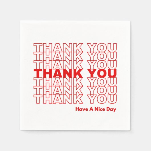 Vielen Dank Napkins Serviette (Vorderseite)