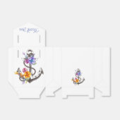 Vielen Dank Nautical Ship Anchor Floral Wedding Geschenkschachtel (Ungefaltet)